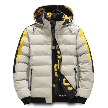 winter windproof cotton coat men's puffer jacket plus size cold weather down jacket for men