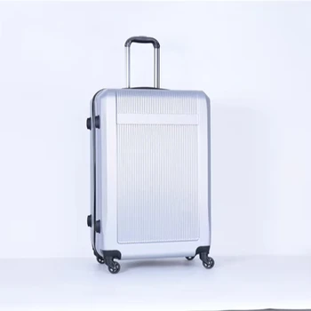 High-End 24 Inch ABS+PC Material Aluminum Trolley Luggage with Spinner Caster Customizable Logo Designer Lightweight Travel Tags