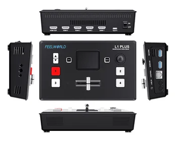FEELWORLD L1 PLUS Multi-camera Video Mixer Switcher Touch Screen USB2.0 Recording PTZ Control USB3.0 Fast Streaming detail image