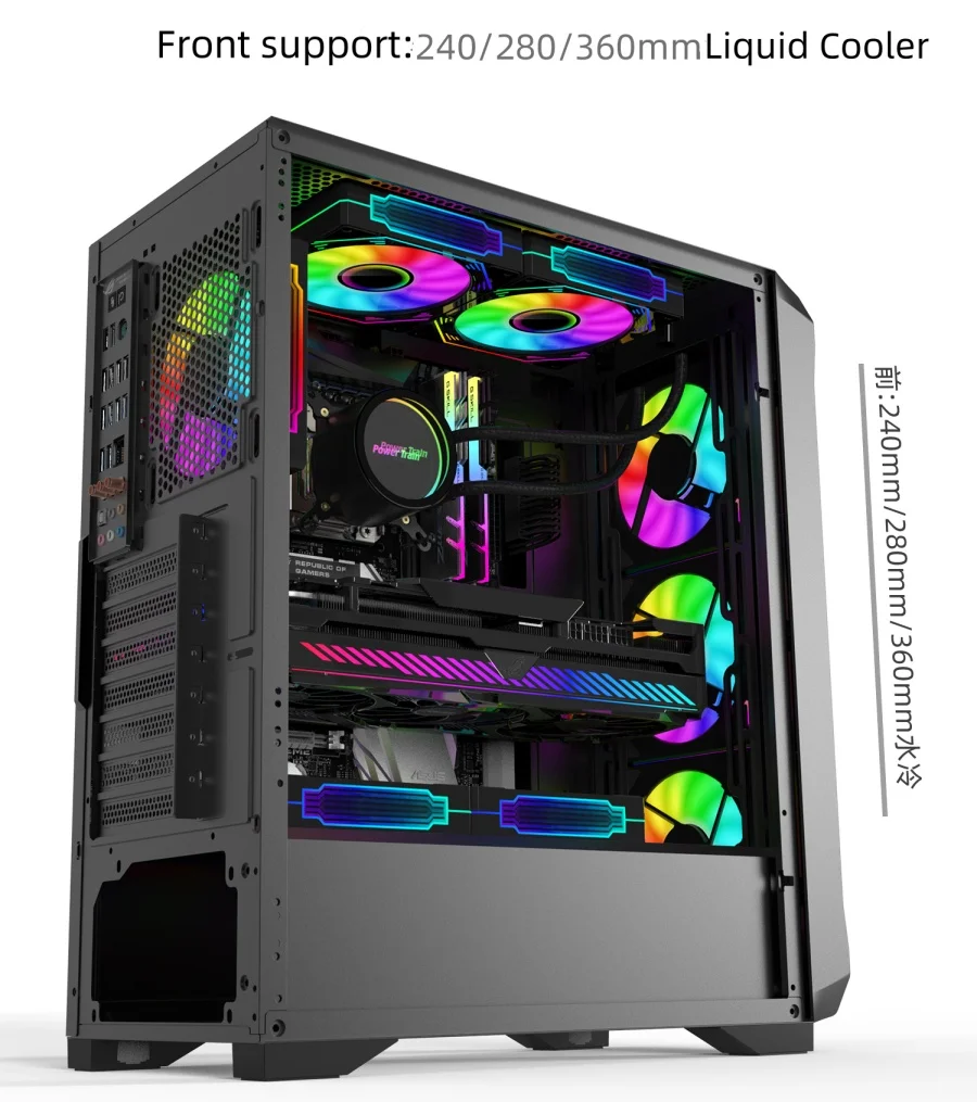 Wholesale Price OEM RGB PC Chassis Gaming Case ATX Full Tower