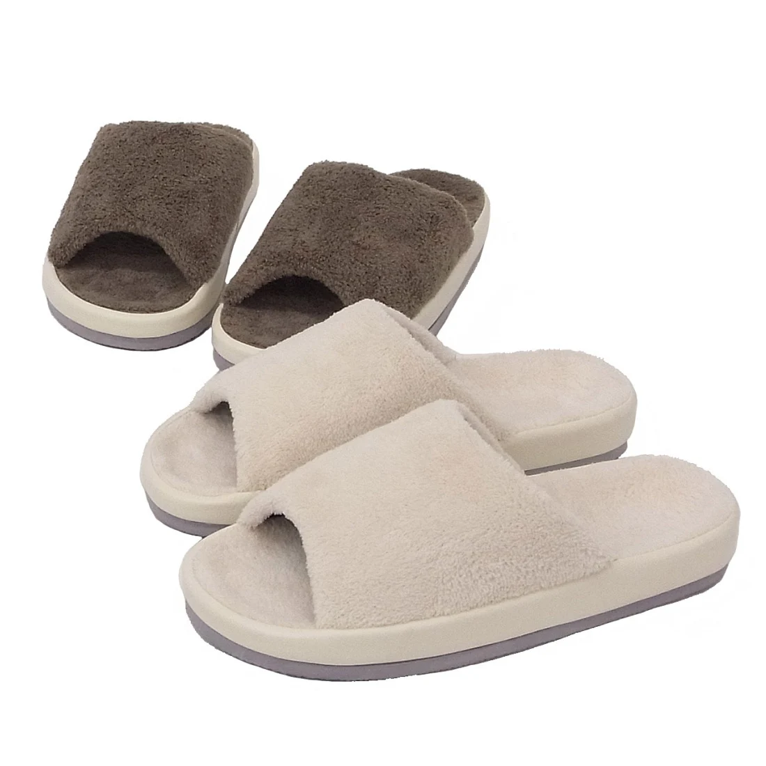 Pile PVC comfort eva raw material bedroom slippers in China factory for sale