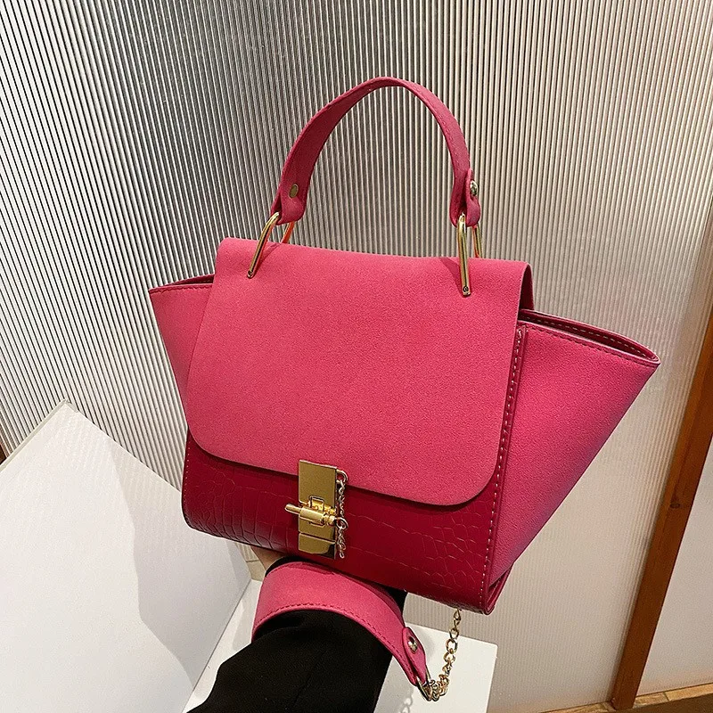 New Trapeze Handbags Women Shoulder Crossbody Bags Luxury Design Suede ...