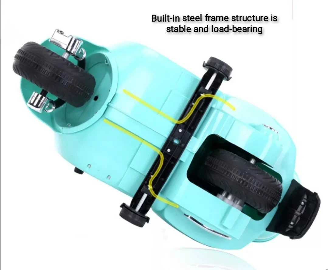 New design of high quality stylish children's toy with music lighting four wheel electric children's motorcycle baby ride on car