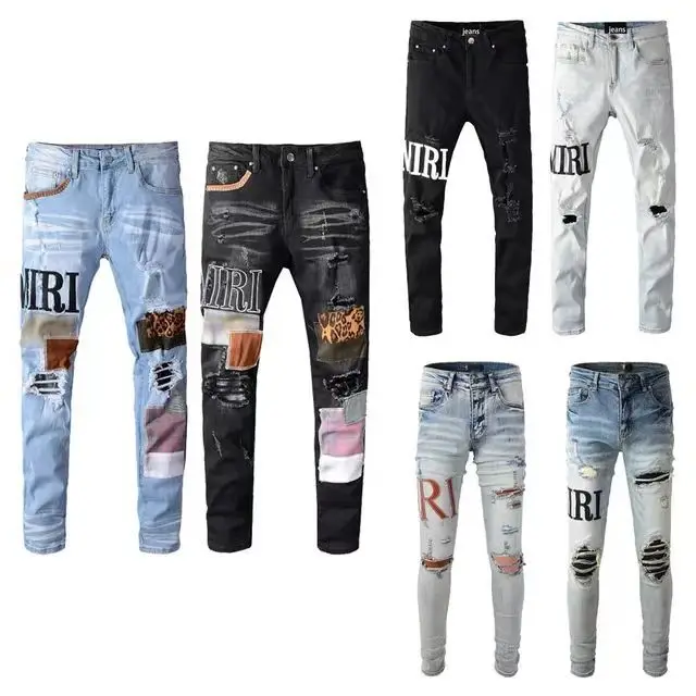 Gina New Stock Men's And Women's New And Used Jeans Straight-leg Slim ...