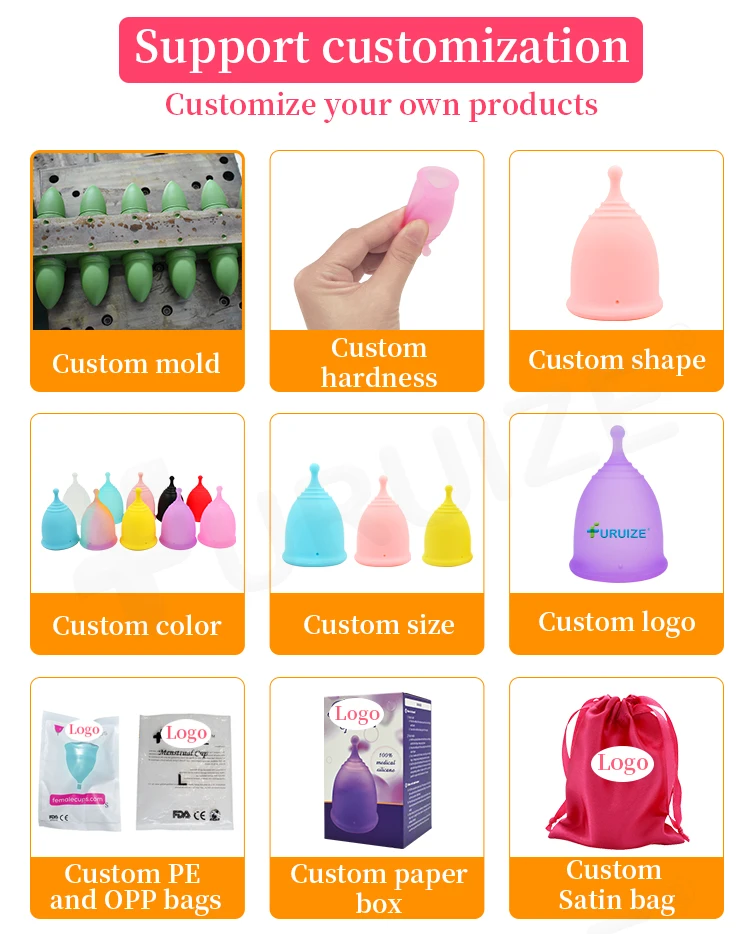 Iso 13485 / Iso 10993 Menstrual Cup Medical Silicone Copa Menstrual ...