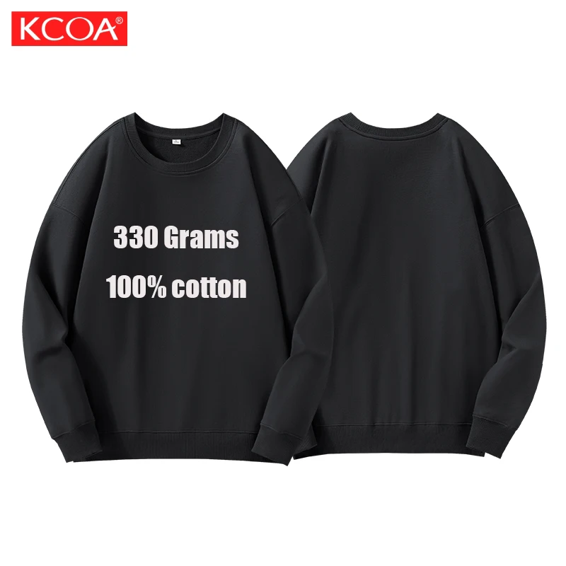 High Quality Men's Plain Cotton Sweatshirts Without Hood Personalized Custom Merry Christmas Sweatshirts Men