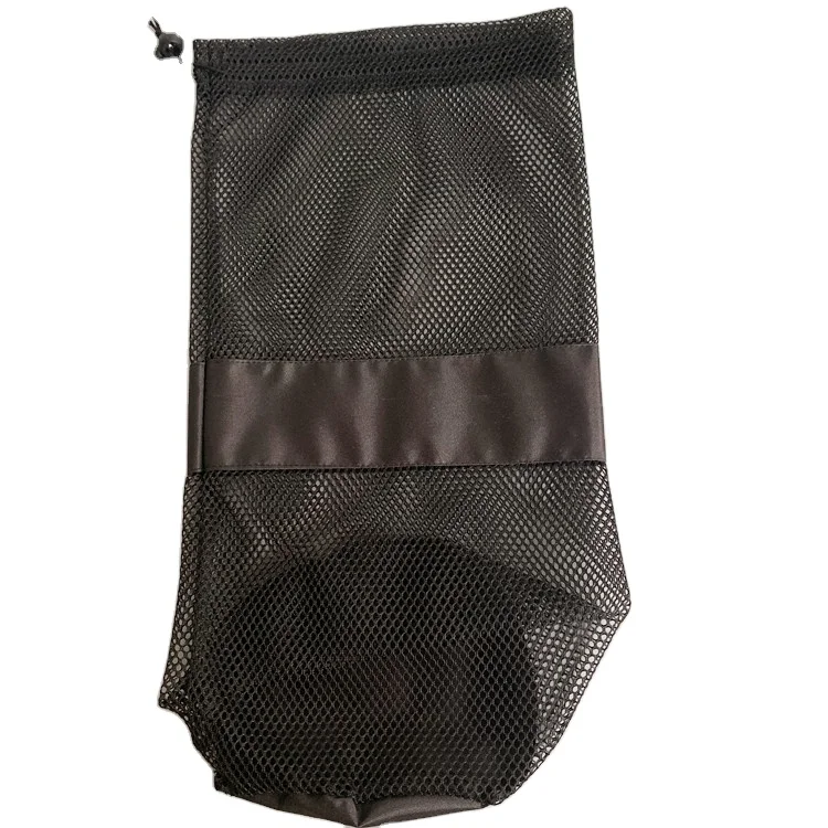 Large Drawstring Mesh Swim Bag Large Mesh Ball Bags With Drawstring
