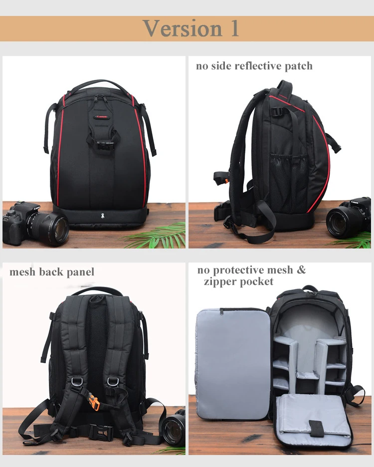 Waterproof Large Camera Bags Outdoor Slr Camera Backpack Digital
