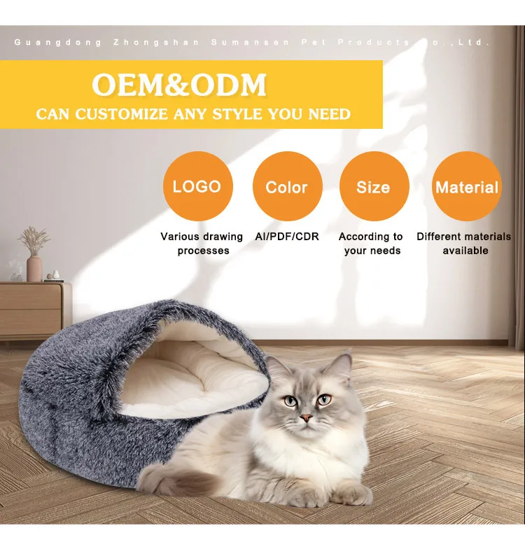 Cotton Easy Cleaning Shell Cat Nest Washable Luxury Pet Bed For Puppy ...