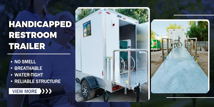 convenient mobile public toilet Portable Toilet Trailer handicapped toilet trailers factory