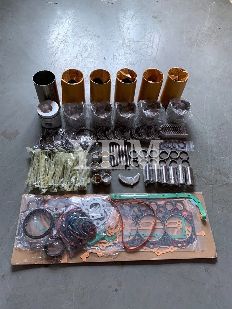 Repair Kit With Piston Rings Liner Bearing Valves Cylinder Gasket for Hino H07CT Engine Repair Parts Kit