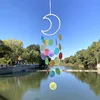 Moon style colored mirror shell wind chime
