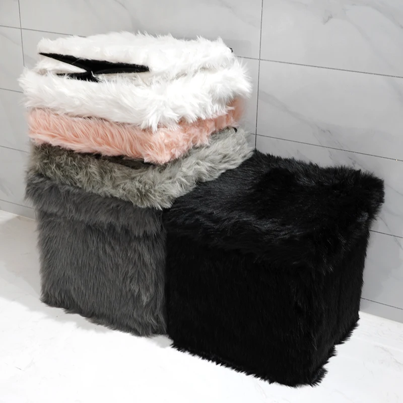 Customized 2021 High Quality Cheap Price Modern Home Furniture Folding Storage Ottoman Stool Cube