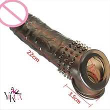 Minigo Simulation Spike Male Silicone Dildo Bold Appeal Augment Crystal Sets Wearable Condoms Wholesale Adult Supplies for Men