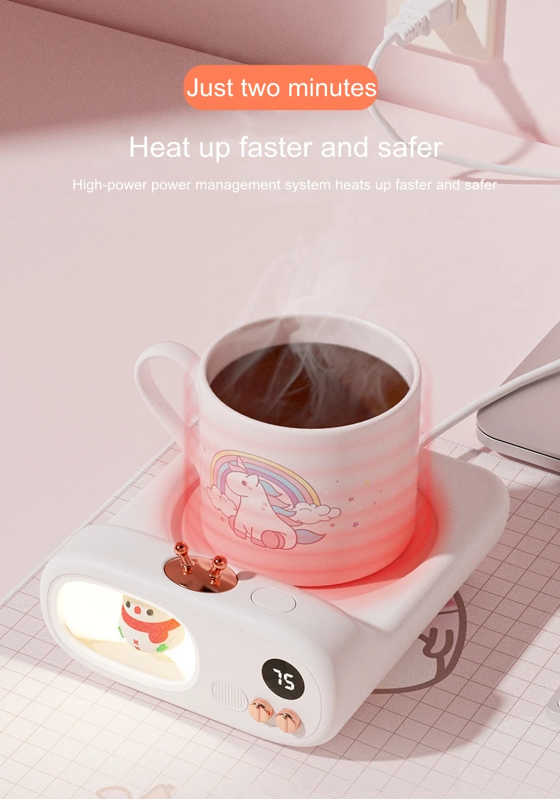 Cup Warmer Heat Beverage Mug Mat Keep Drink Warm Heater Heating Coaster