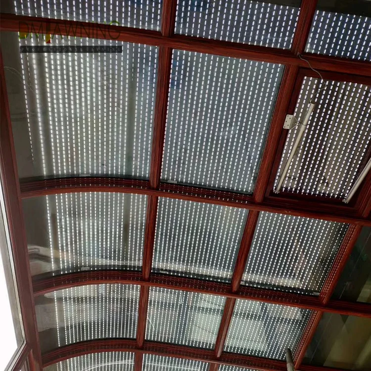 Electric Zip Track Roof System Retractable Aluminium Roller Shuttle