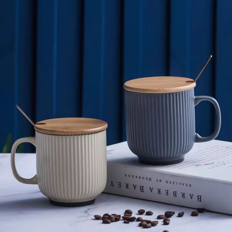 Groothandel Morden Ceramic Coffee Mug With Handle Multi-colored Custom Nordic Matte Mug Cup factory