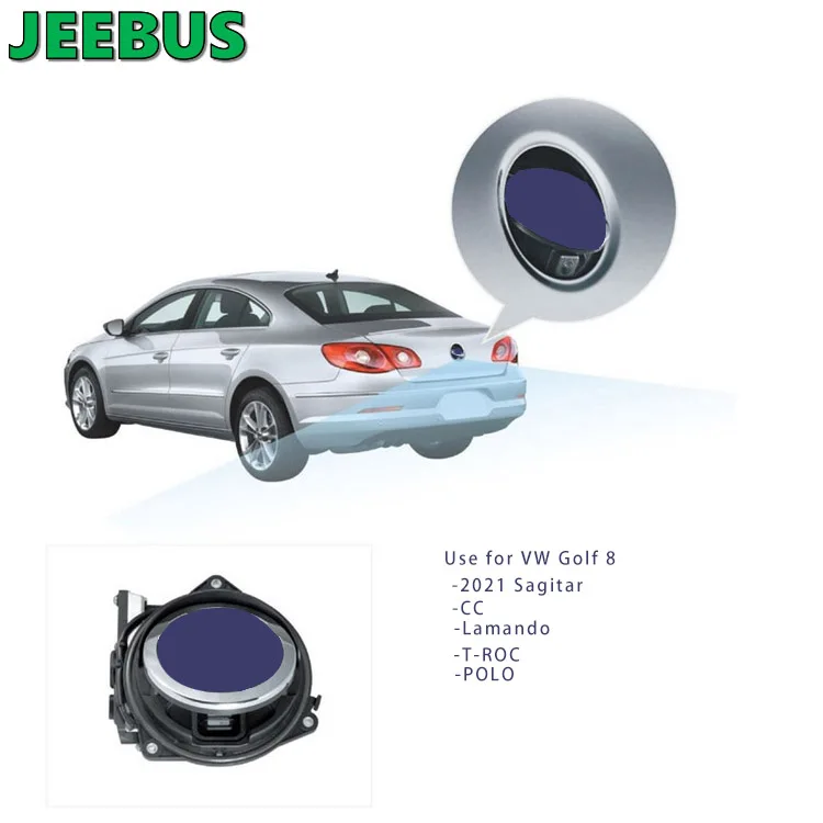 Good Quality Car LOGO Replacement with Rear View Reversing Backup Camera for VW Golf8