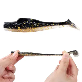 Cheery Wholesale Price 6pcs/Set Soft Artificial Silicone Material 8cm 4.8g Tail Soft Plastics Fishing Lures Jig Soft Baits Baits – Soft Lure – view 5