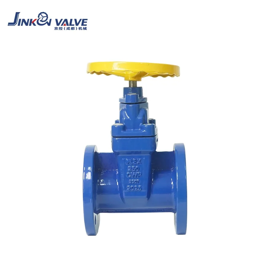 Non-Rising Stem Flanged Manual Gate Valve-Ductile Iron EPDM Disc Brass Seal for Industrial Water Supply PN16 DN50-DN600