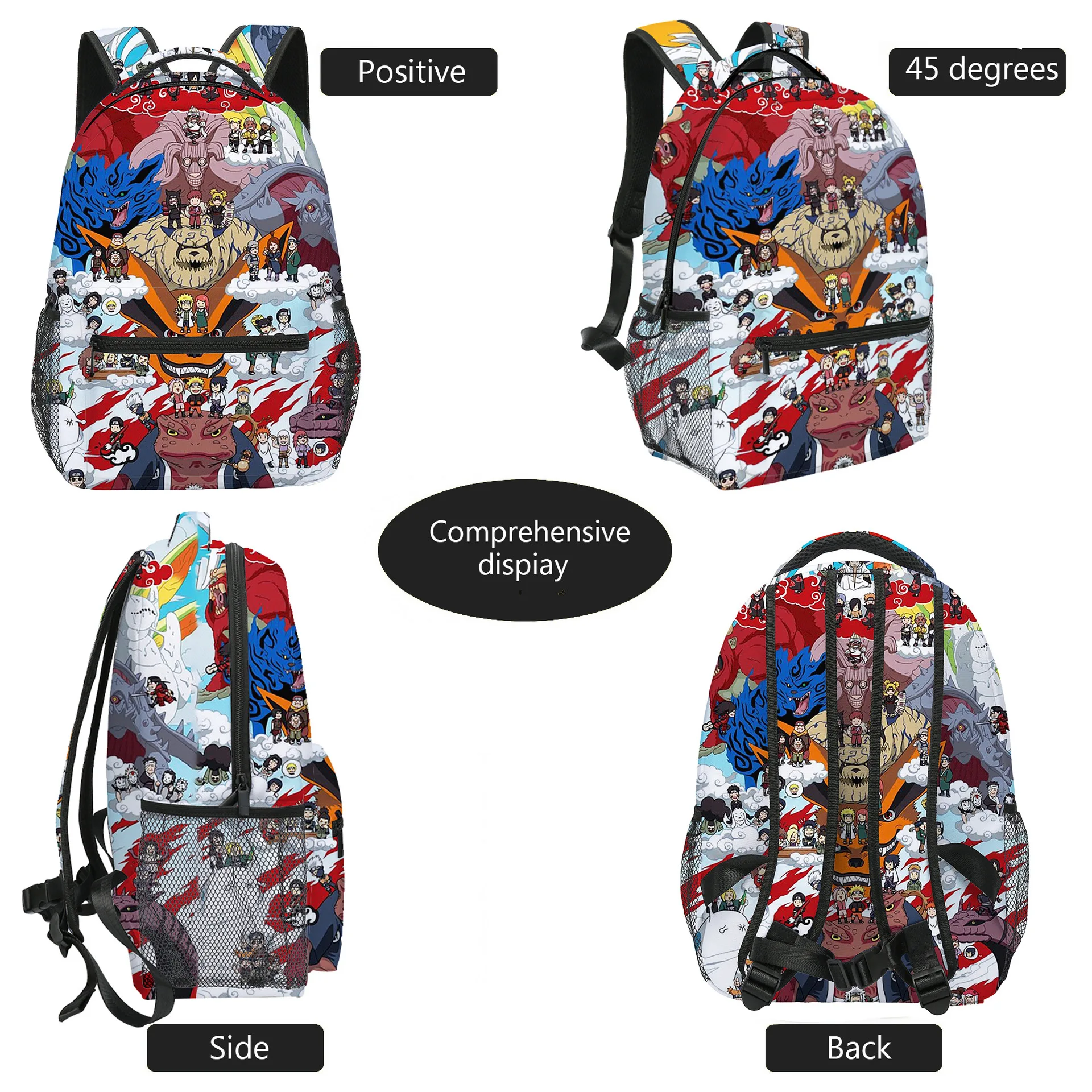 Детский рюкзак для начальной школы Spot Narutos Дизайнерская серия мягкий наплечный ремень