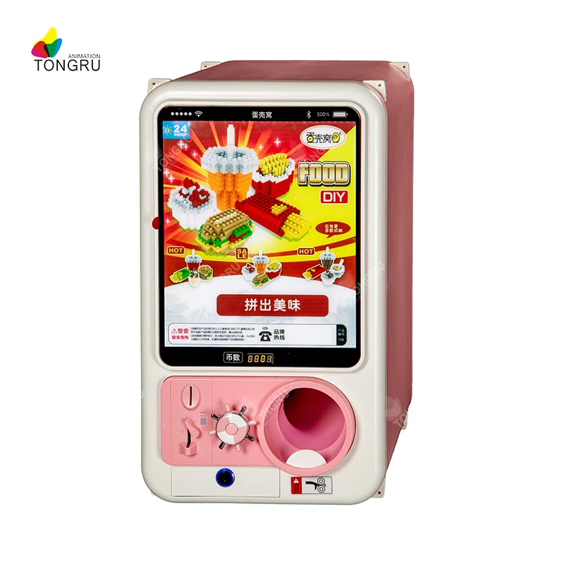 capsule vending machine egg twisting machine Space Gashapon Gacha Twist Screen Coin Operated