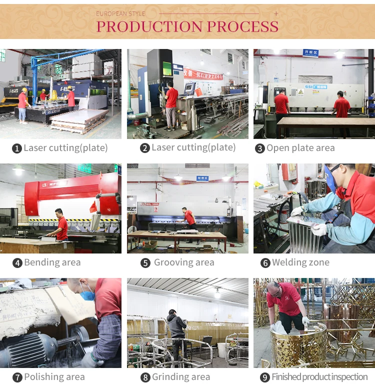 Wedding Decoration Gold Metal Table Centerpieces Crystal Stainless