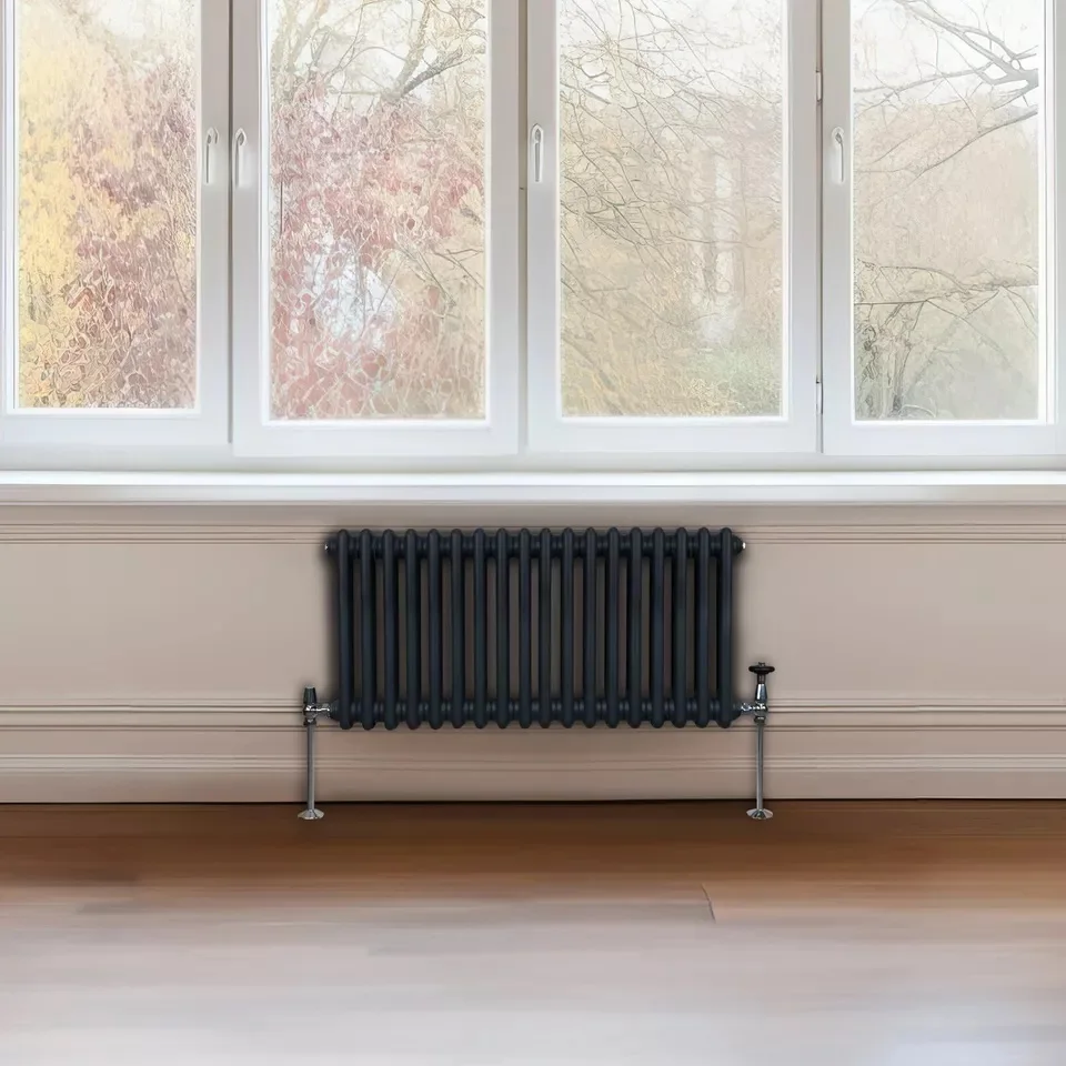 Steel Column Radiator Packaging Triple Layered Powder Coating Vertical 2 Column Central Heating ...