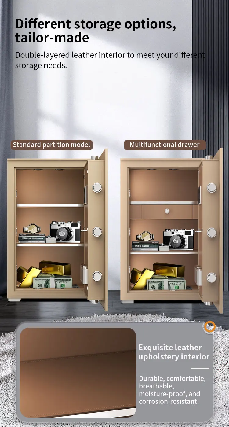 CEQSAFE High-End Anti-Theft Office Safe Small All-Steel Invisible Smart TUYA APP WIFI Safe Box details