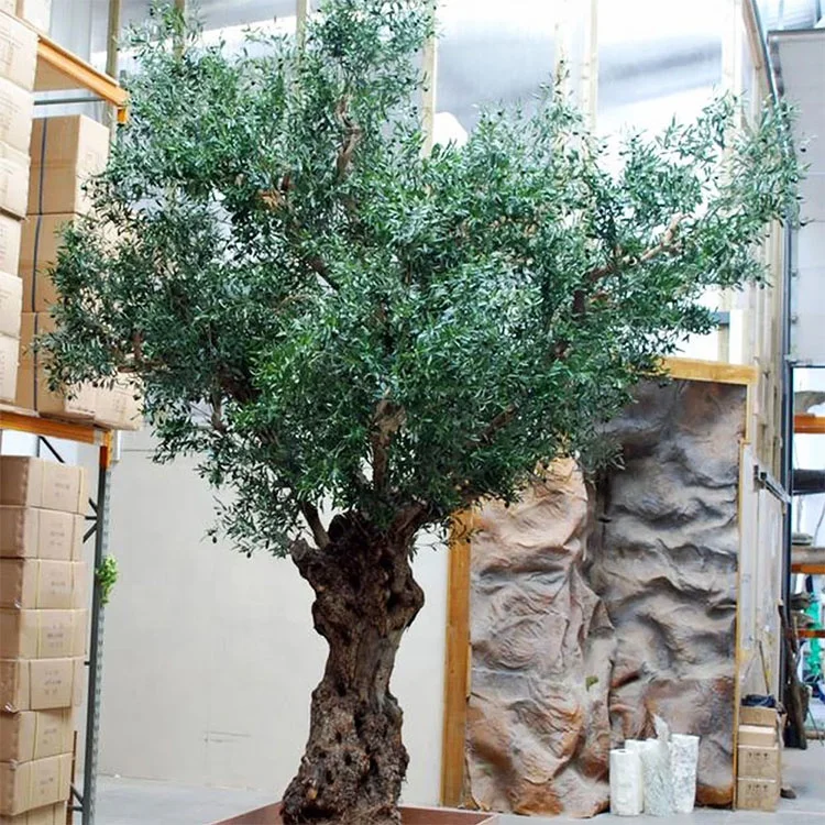 Bestseller Haus und Garten Dekorativer 3 Meter Groer Kunststoff Fiberglas  Kunstseide Pflanze Knstlicher Olivenbaum