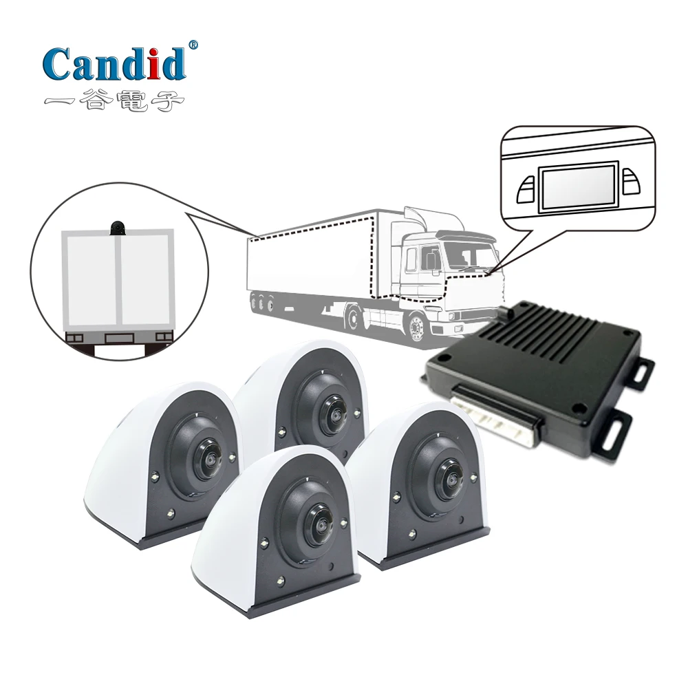 OEM Customized 4 Camera 360 Around View System AVM for Prado