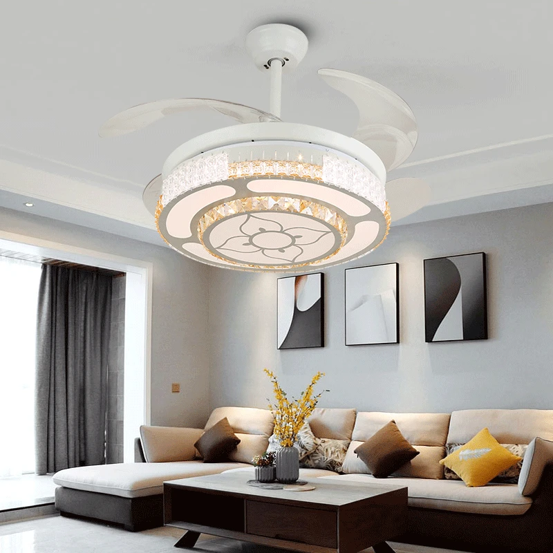 Modern ceiling fan light surface mounted led fan light with remote 42inch