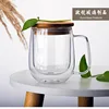 Transparent double-walled mug