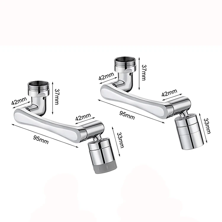 Faucet Splash Head Universal 1440 Degree Swivel Rotation Extender