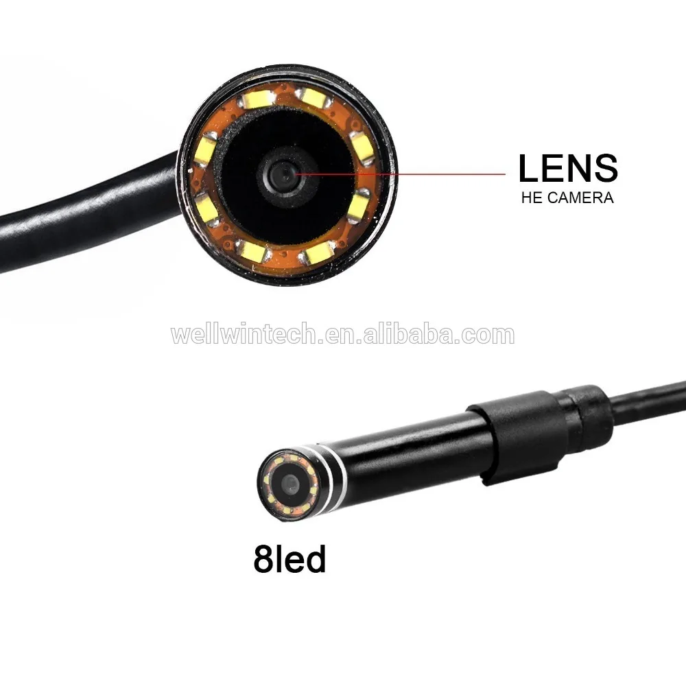 Cheap F99 Wireless Endoscope Camera for Smartphone 8mm Lens 720p Waterproof Wifi Endoscope Wireless Borescope Inspection Camera