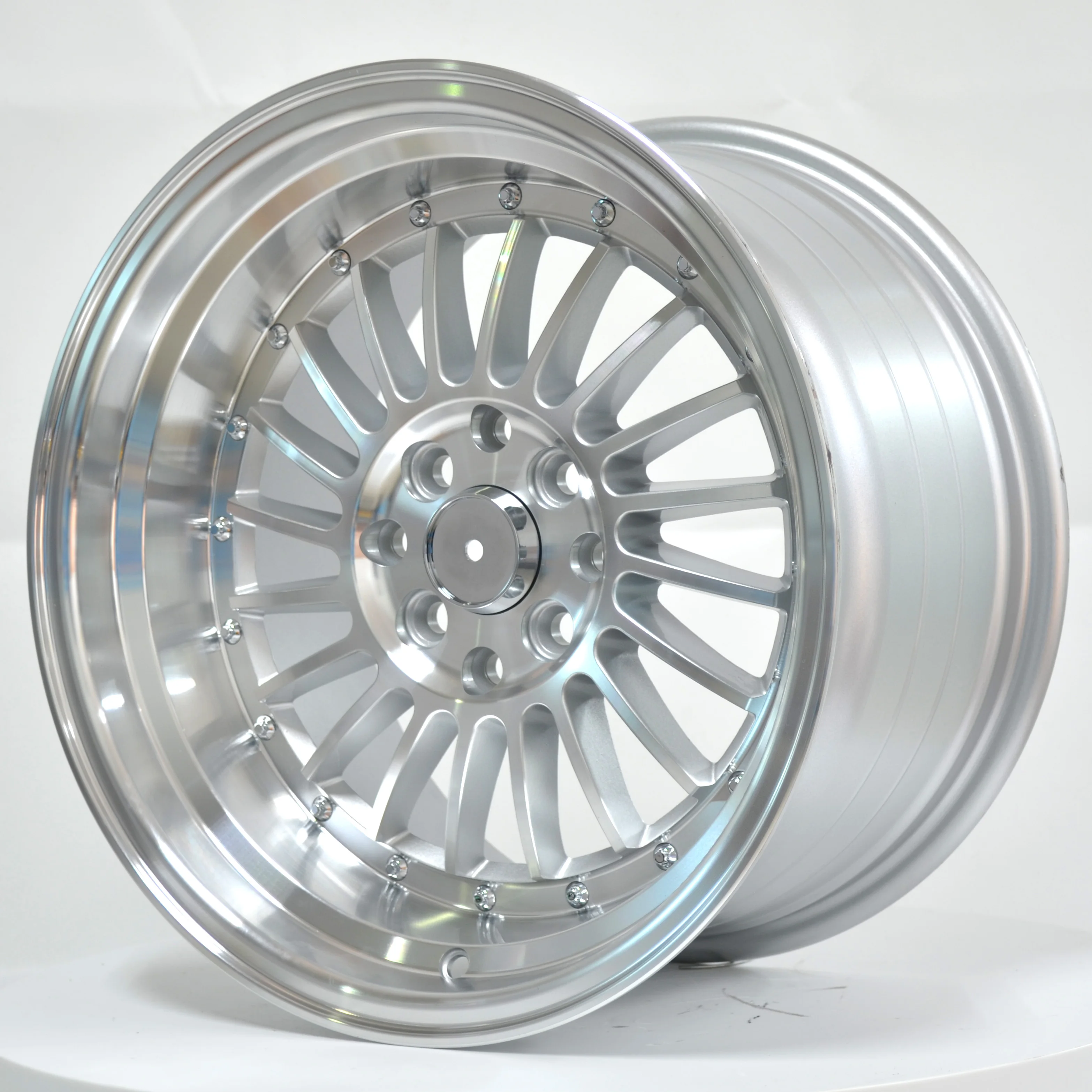Deep Dish Machine Lip Aros 16x8 16x9 Mag Wheels Pcd 4x1143 Wheels 4x100 with Beadlock Rims Fit for Used Cars
