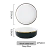 8 inch salad bowl white