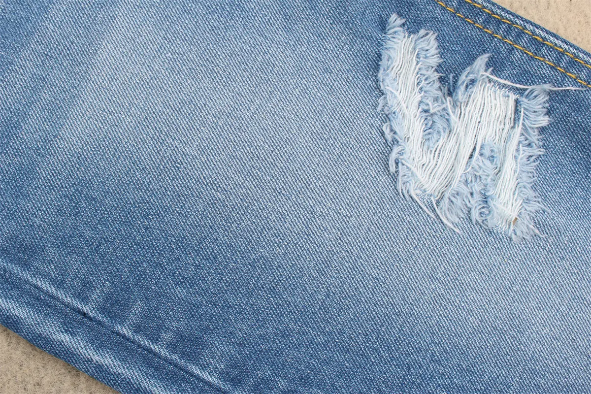 Eco-Friendly Shrink-Resistant Medium Weight 100% Cotton Denim Fabric for Jeans and Apparel