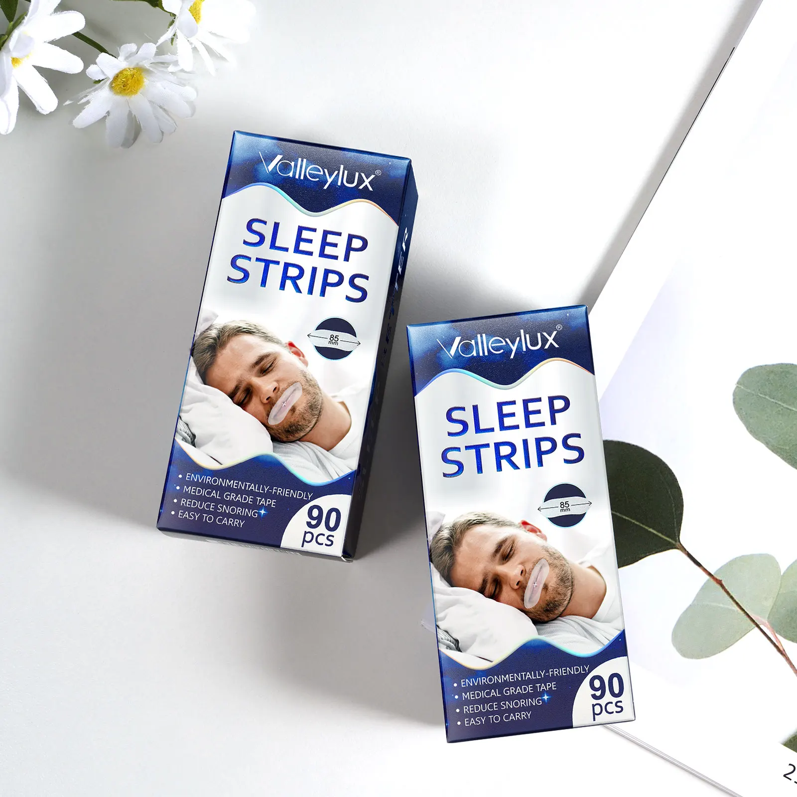 Valleylux Medical Material 90 Pcs Sleep Strips Mouth Tape Improves ...