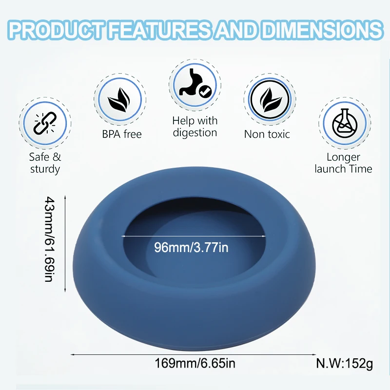 Custom Silicone Collapsible Pet Water Bowl Portable Outdoor Travel Feeding and Drinking Bowl for Dog Cat