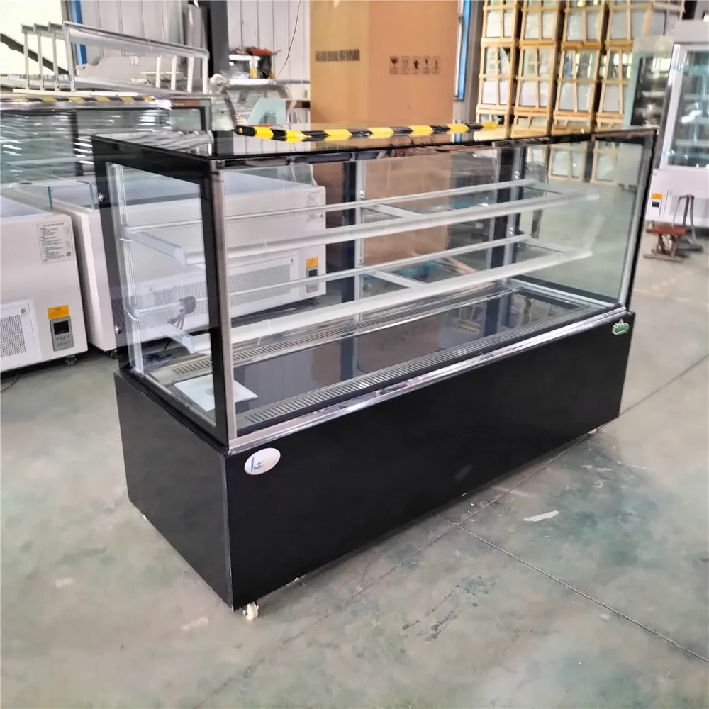 業務用ケーキディスプレイ冷蔵ショーケース 280W ガラス製