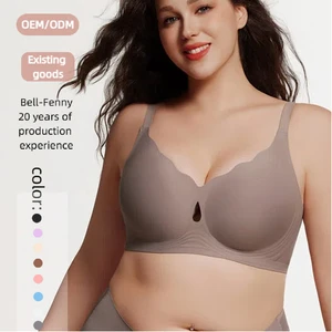Oem Bra Seamless Plus Size Bra  Big Cup Women Sujetadores De Mujer Push up Wireless Super Breathable Laser Cut Bra For Women