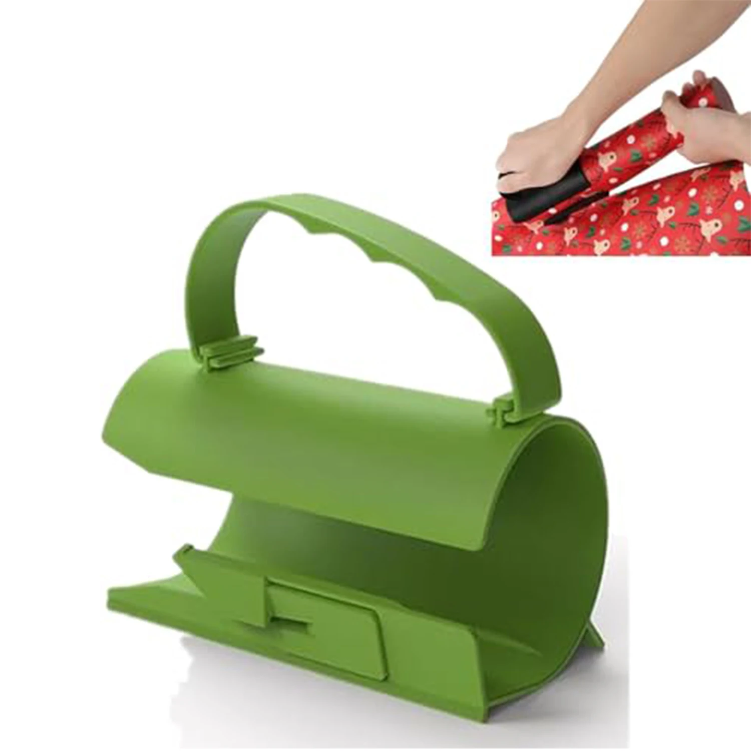 Wrapping Paper Cutter With Removable Handle Sliding Wrap Paper Cutter Tool Tube Sliding Gift