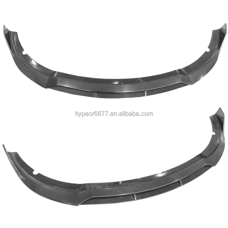 product tiypeor front splitter for 2015 2023 dodge charger srt v2 style front bumper lip abs 4pcs kit front lip bumper splitter-5