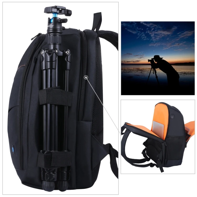 PULUZ Outdoor Portable Waterproof Scratch-proof Dual Shoulders Backpack Handheld PTZ Stabilizer Camera Bag - Image 5