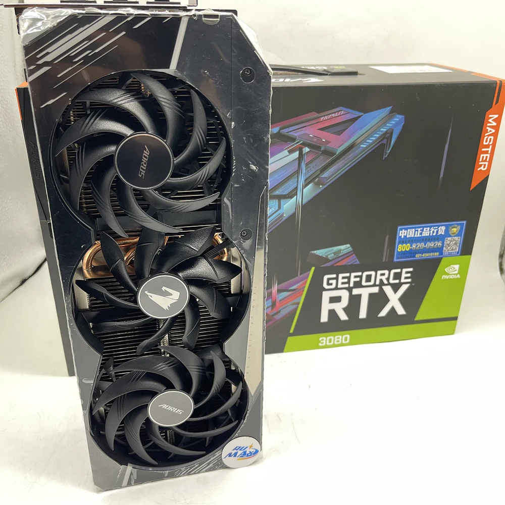 Gigabyte RTX 3080 Graphics Card - 10GB GDDR6X, 3 Fan Cooling
