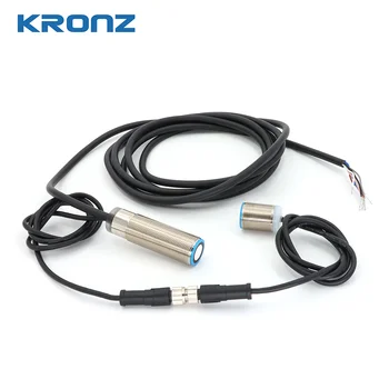 KRONZ U18D 10-30V DC Switching Output NO/NC Detection Range 20-60mm IP67 Distance Industrial Ultrasonic Sensor