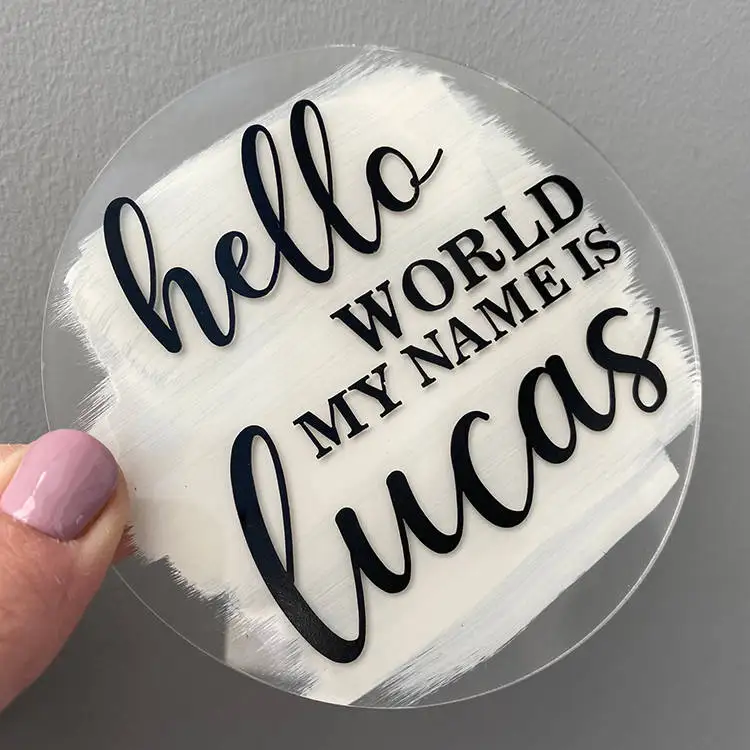 Blank Transparent Acrylic Blank Round Circle Acrylic Baby Milestone