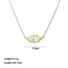 Gold-Horse eye-silver chain-gold pendant