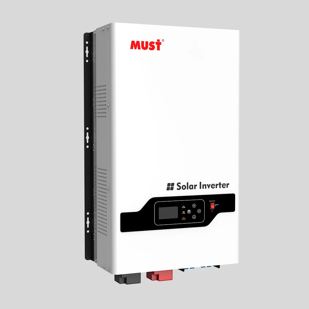 Must Solar Hybrid Inverter Low Frequency Solar Inverter 10kw 12kw 220V  48vdc 2 Dual MPPT 100A 200A